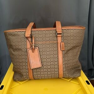 Coach Large Vintage Monogram Tote Travel Bag